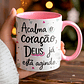 9 Artes para Caneca  Floral Letterings Frases Motivacional Deus Arquivo Editável  - Miniatura 6