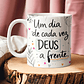 9 Artes para Caneca  Floral Letterings Frases Motivacional Deus Arquivo Editável  - Miniatura 7