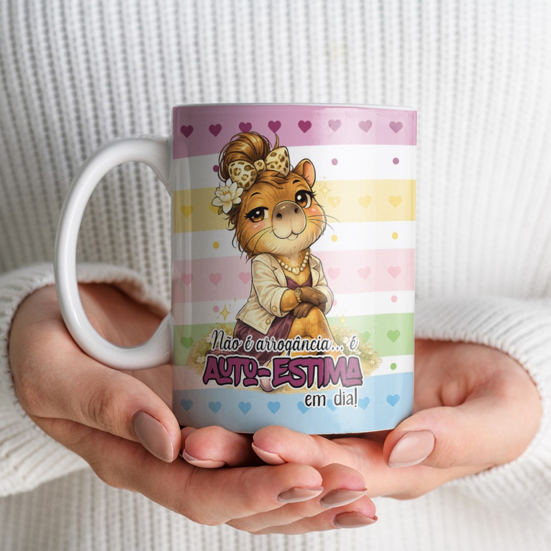 10 Artes para Caneca Capivara Sincera Frases Arquivo Editável  3