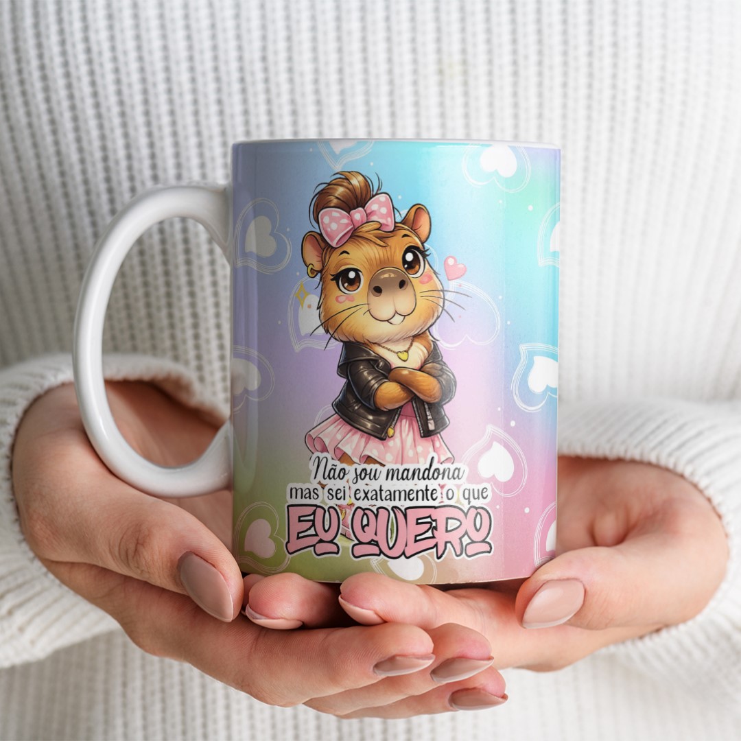 10 Artes para Caneca Capivara Sincera Frases Arquivo Editável  8