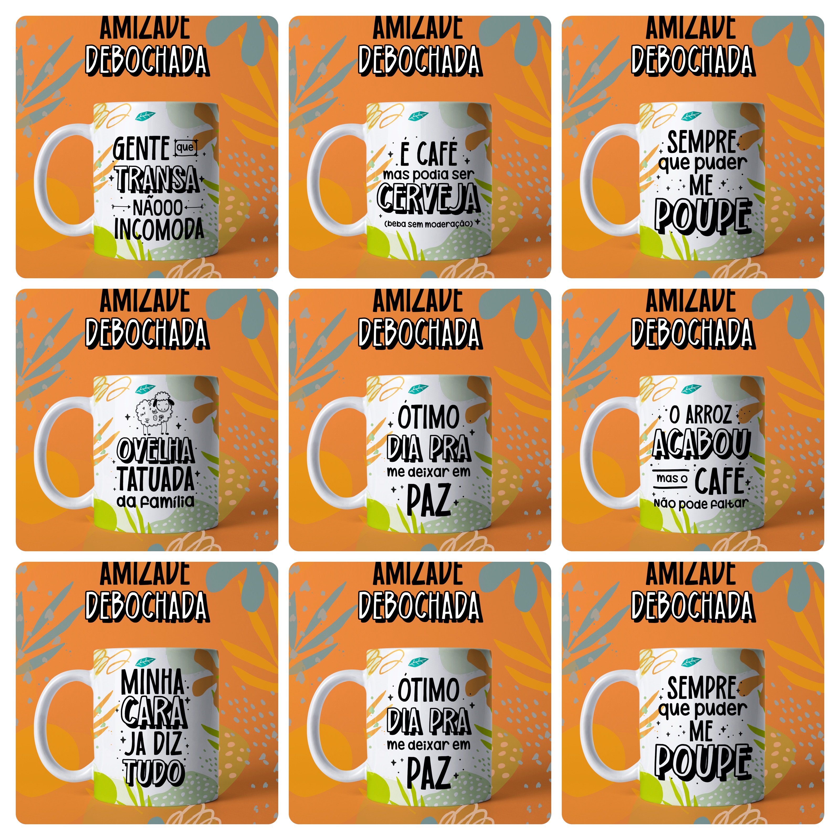 31 Artes para Caneca Amizade Debochada Frases engraçadas Arquivo em Jpg 2