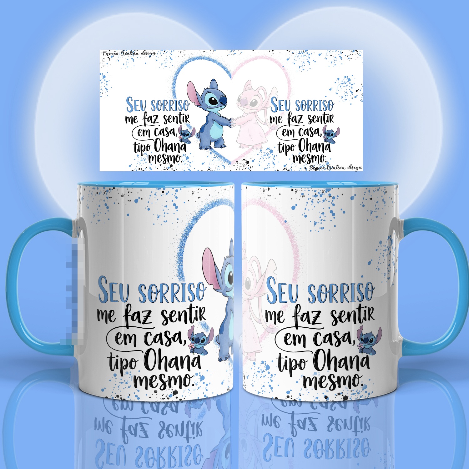 17 Artes para Caneca Stitch Namorados Arquivo em Png 14