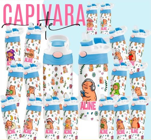 165 Artes para Toalinha Squeeze e Caneca Personagens Volta as Aulas Arquivo Editável  6