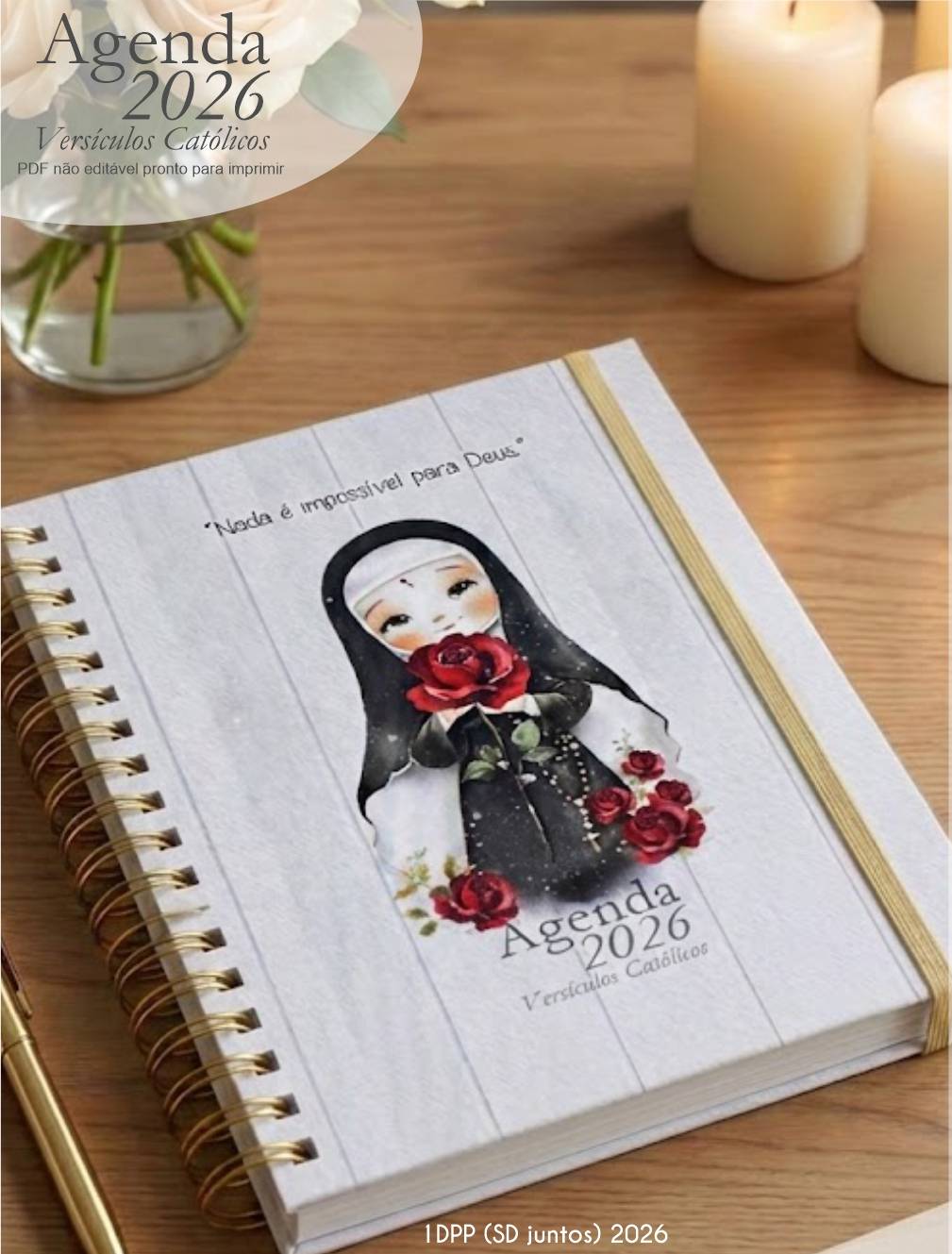 Arquivo Agenda com versículos católicos + 16 capas 2026 Arquivo em Pdf  4