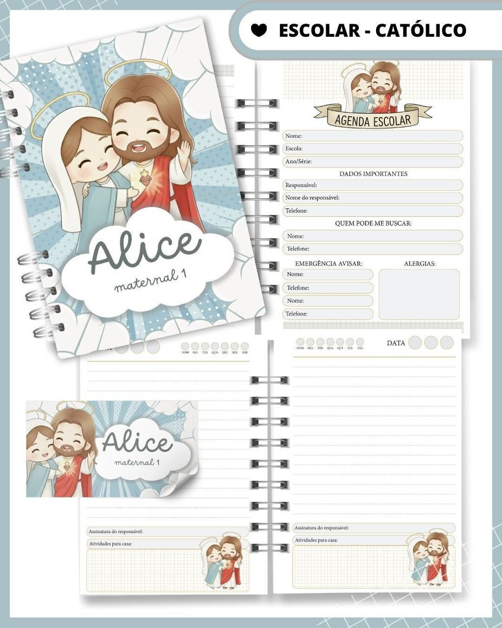 Arquivo agenda Escolar Catolica Santinhos Arquivo em Pdf  7