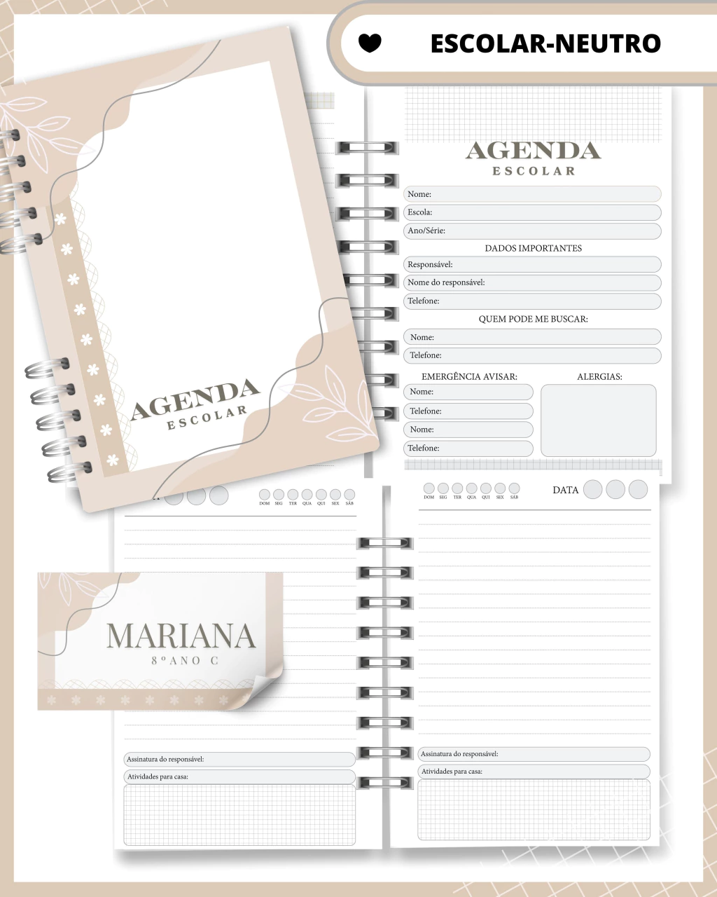 Arquivo agenda Escolar Catolica Santinhos Arquivo em Pdf  8