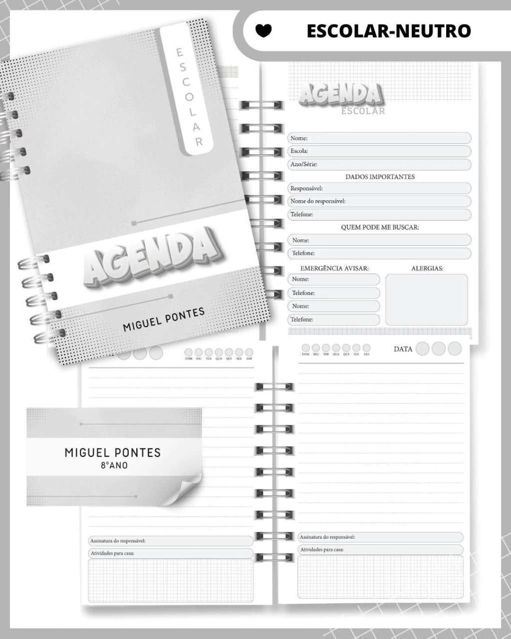 Arquivo agenda Escolar Catolica Santinhos Arquivo em Pdf  9