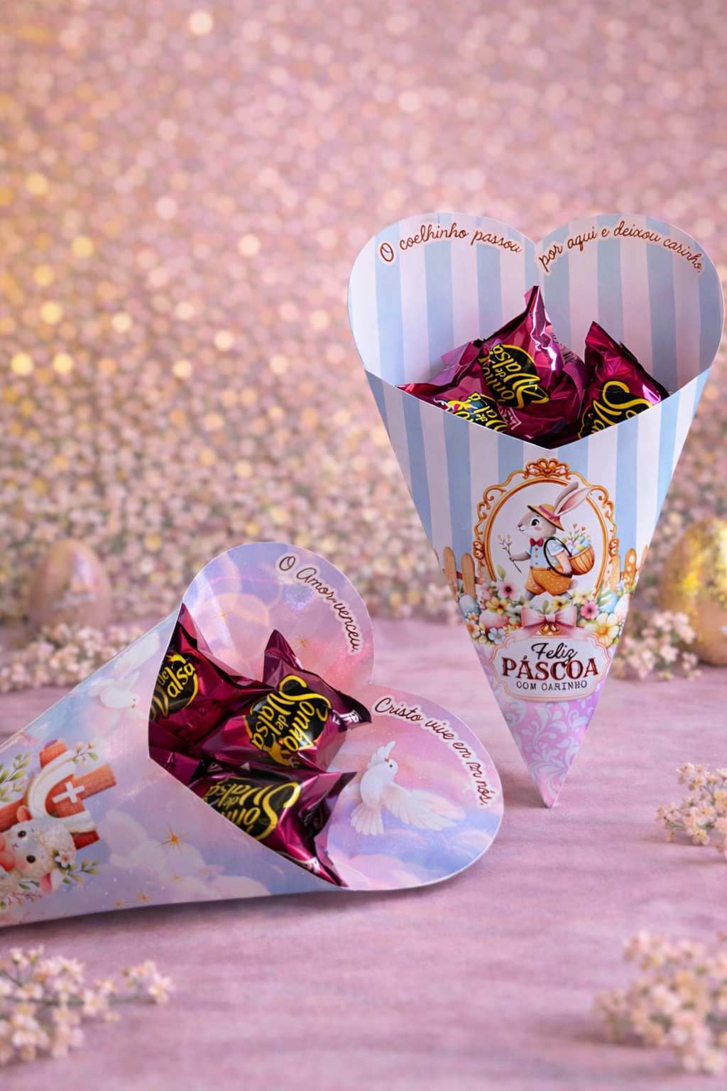 Arquivo Buque Gigante Coração Páscoa  Arquivo em pdf  1