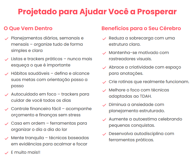 Arquivo Planner sem Caos - TDAH Arquivo em Pdf #3577 6