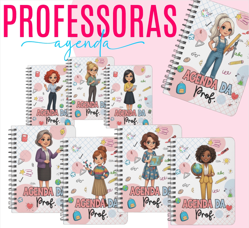 Arquivos Capas para Encadernação Professores Mascote Arquivo editável  1