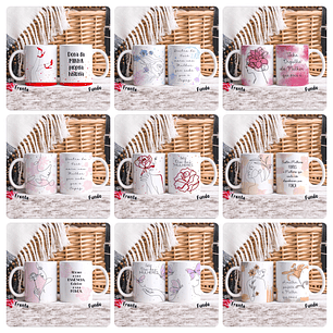 20 Artes para Caneca dia das Mulheres Em Linhas Arquivo em Png