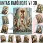 24 Artes para Caneca e Camisa Santinhas Catolicas Arquivo Editável - Miniatura 2
