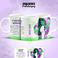 17 Artes para Caneca Dia das  Mulheres Personagens Arquivo em Jpg  - Thumbnail 10