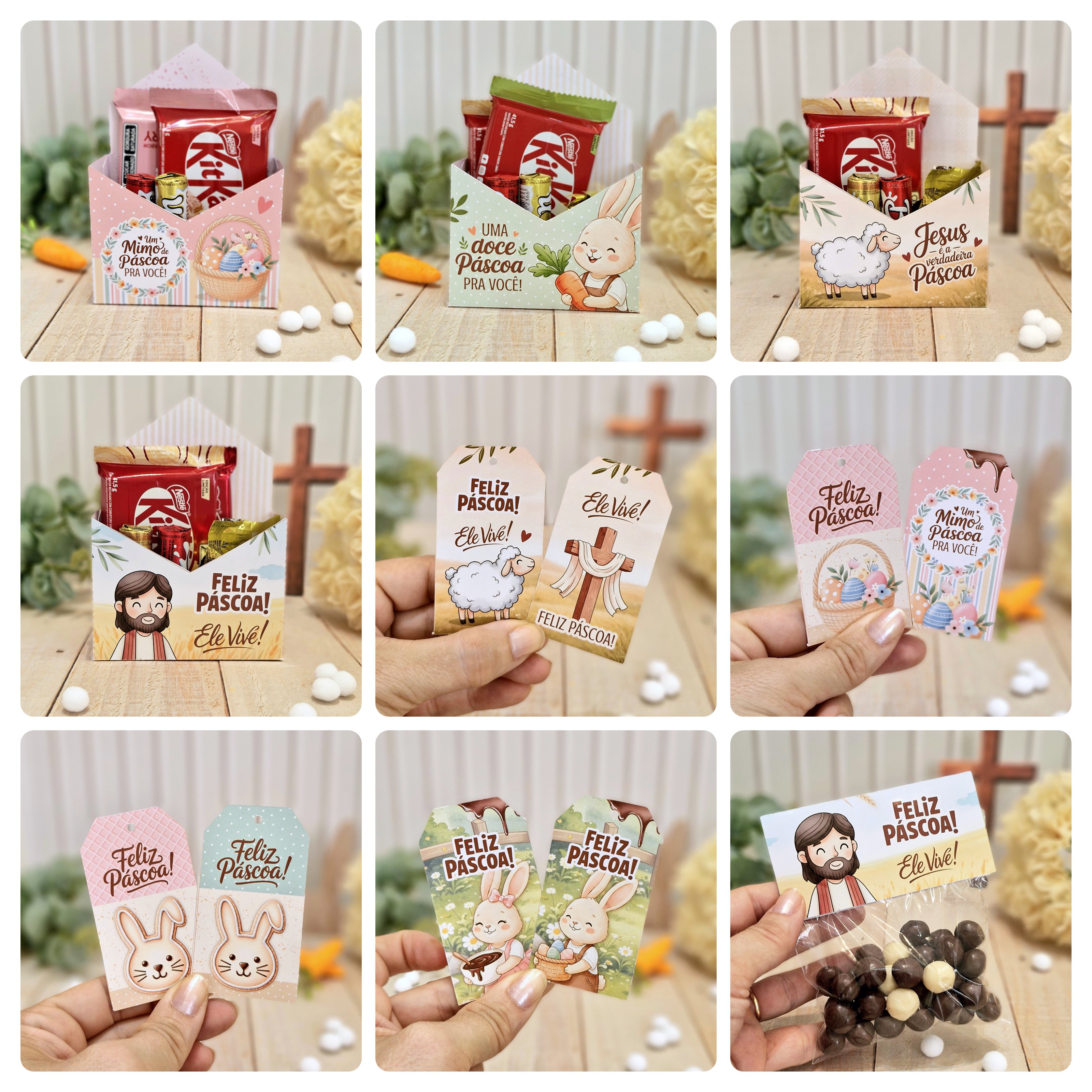 Arquivos Mimos Printables Páscoa Cristã e Coelhinhos Arquivo em Pdf 5