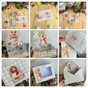 Arquivos Mimos Páscoa Cristã e Coelhinho Arquivo Editável em Canva