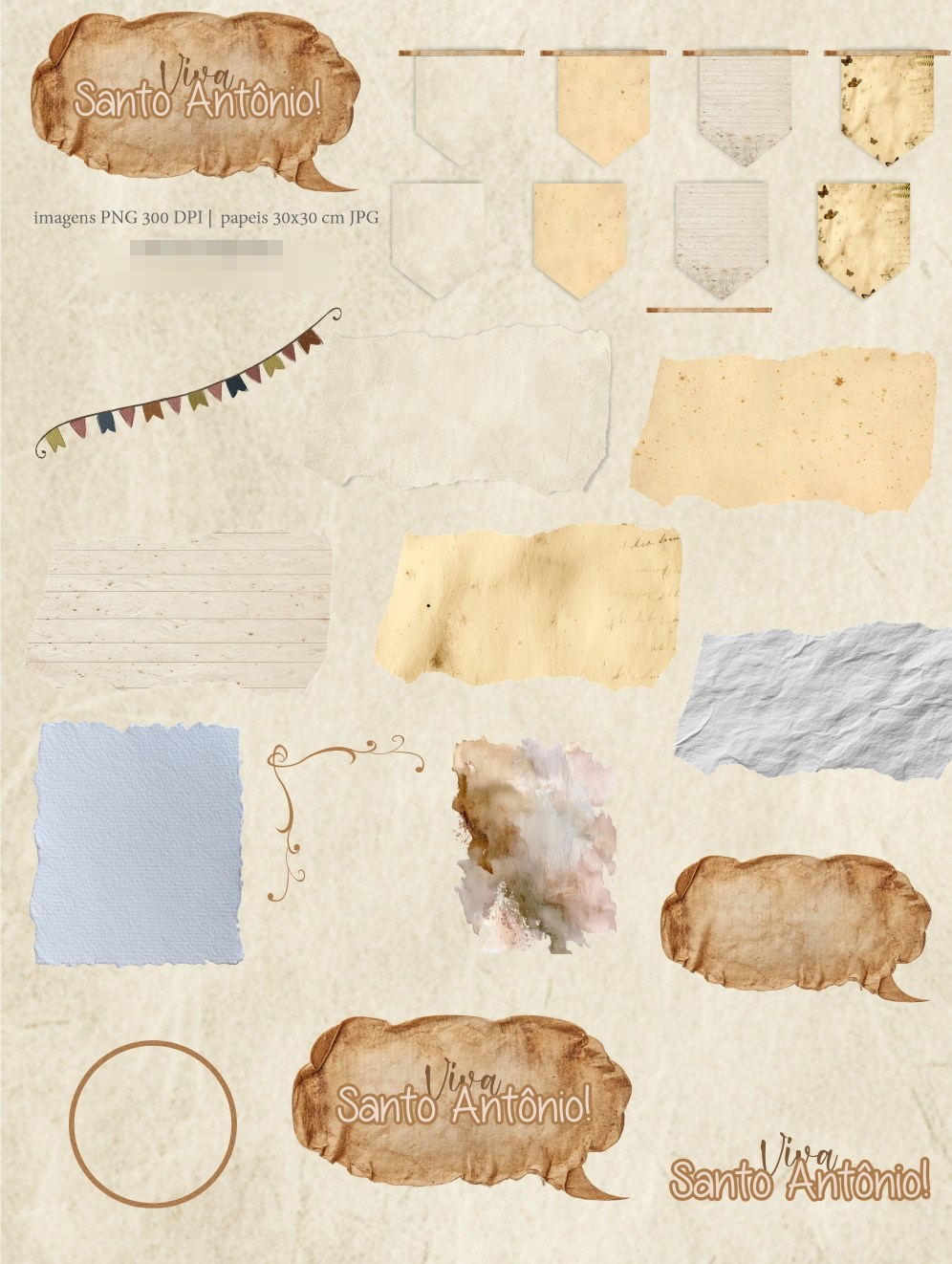 Kit Digital Viva Santo Antônio Toninho Arquivos em Png  2