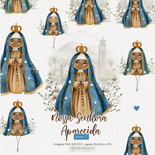 Kit Digital Nossa Senhora Aparecida Arquivos em Png 