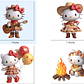 Kit Digital Festa Junina Hello Kitty Arquivos em Png - thumbnail 7