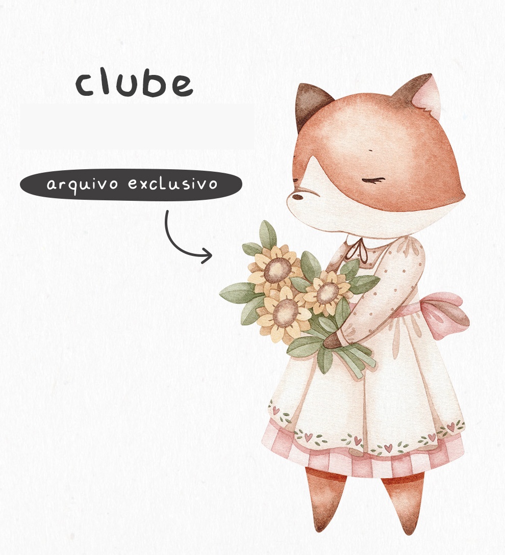 Kit Digital Fazendinha Azul Aquarelado Arquivos em Png 2