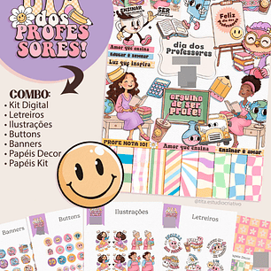Kit Digital Dia dos Professores Arquivos em Png