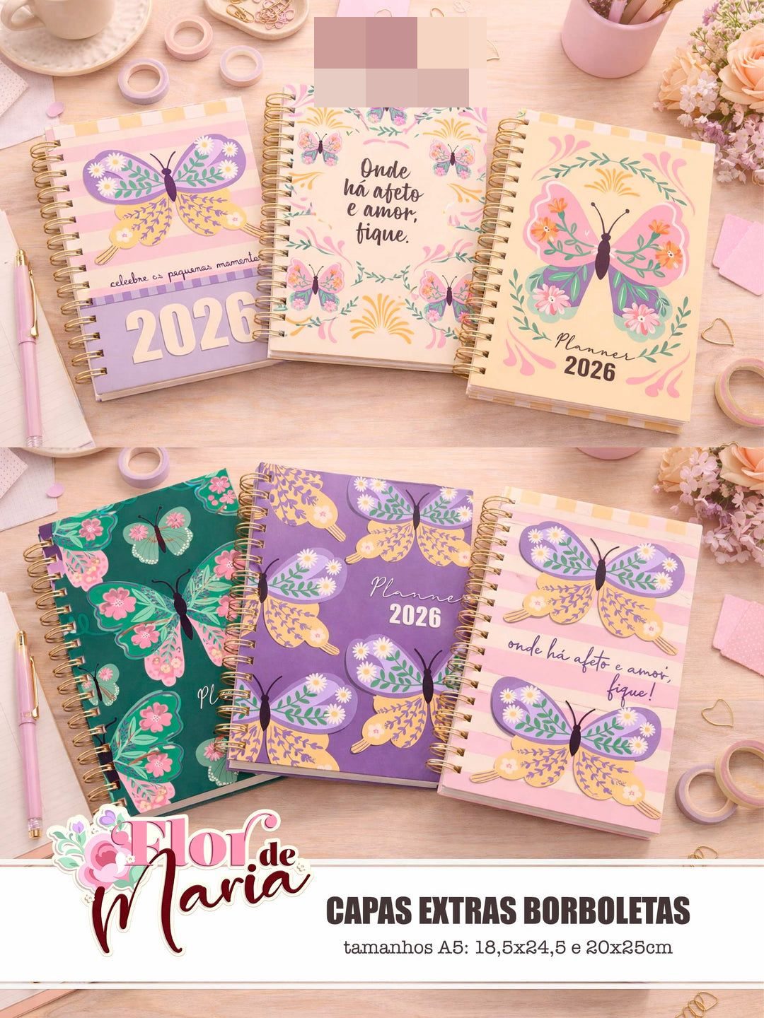 Kit Digital Combo Flor de Maria + Encadernação Arquivos em Png  3