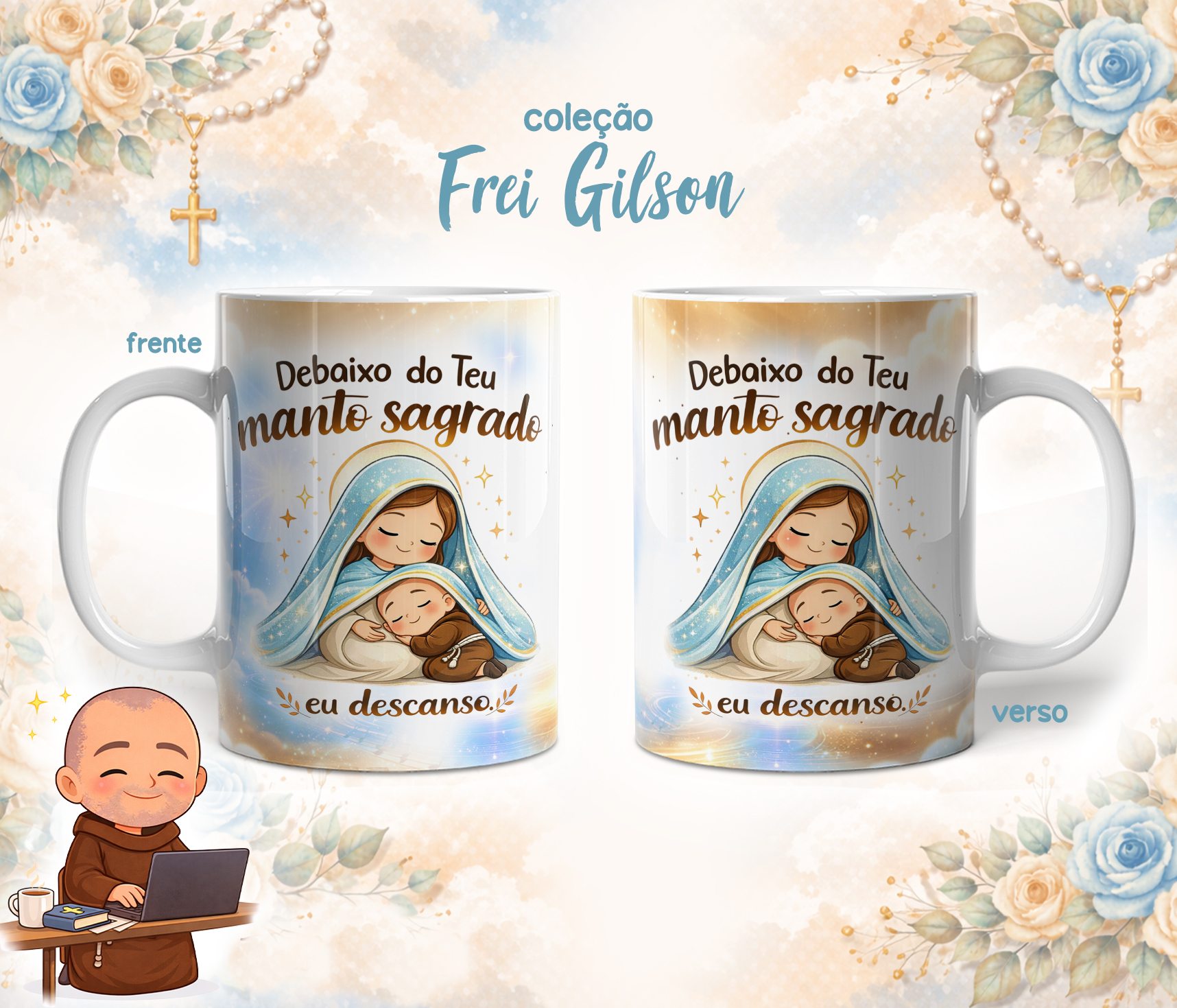 10 Artes para Caneca Frei Gilson Arquivo em Jpg 4