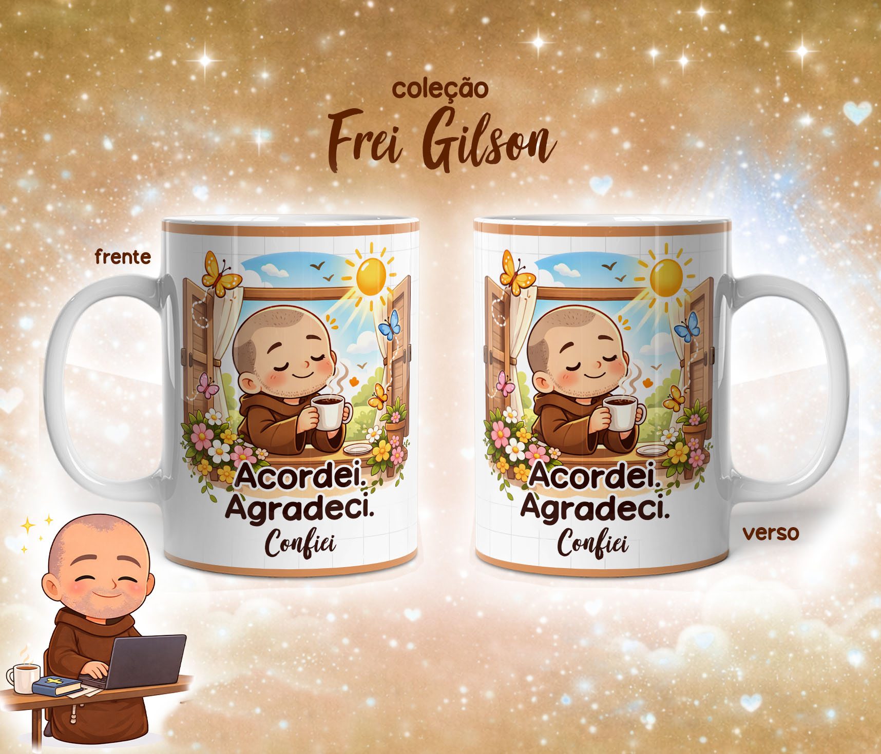 10 Artes para Caneca Frei Gilson Arquivo em Jpg 12