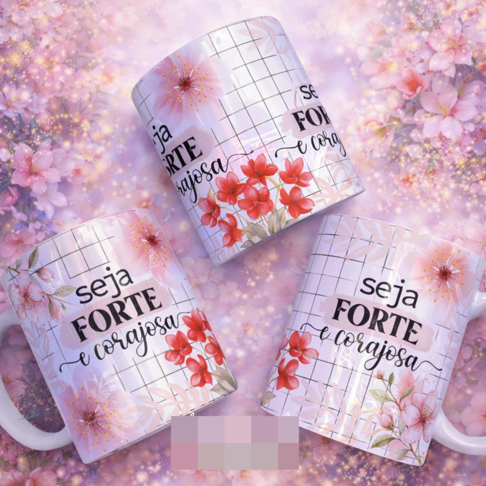 16 Artes para Caneca Dia das Mulheres Floral Arquivo em Png 4