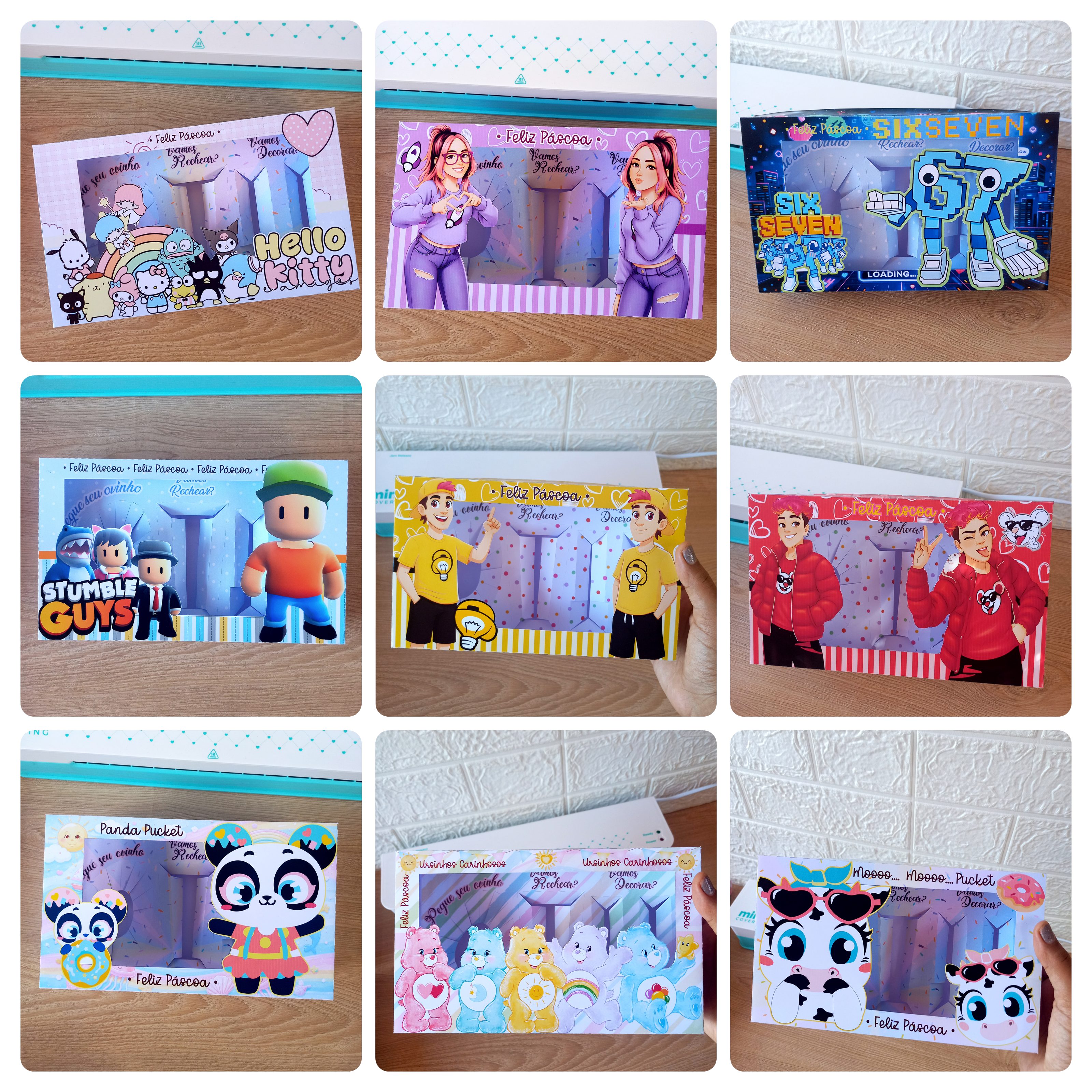 37 Moldes Mini Confeiteiro Páscoa Personagens Arquivo Pdf  2