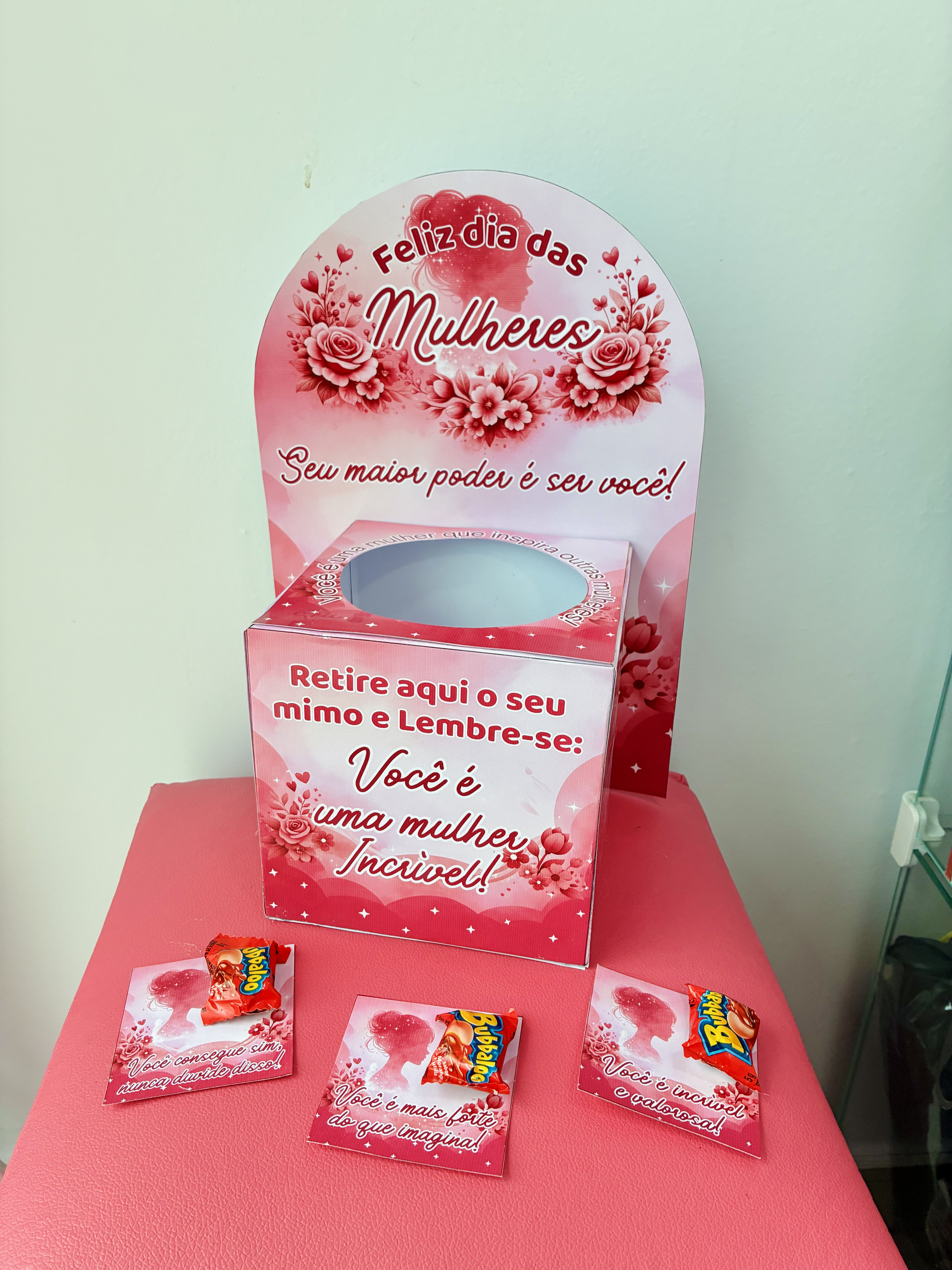Arquivo Caixa com Mensagens para Clientes Dia das Mulheres Arquivo Editável  3