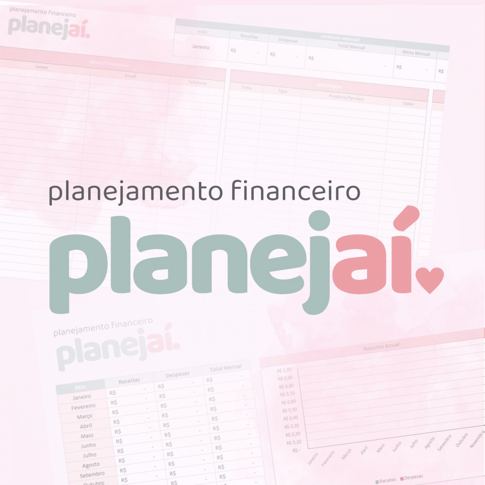 Planilha para Planejamento de Gastos + Guia de Cores para Impressão Arquivo em Execel 2