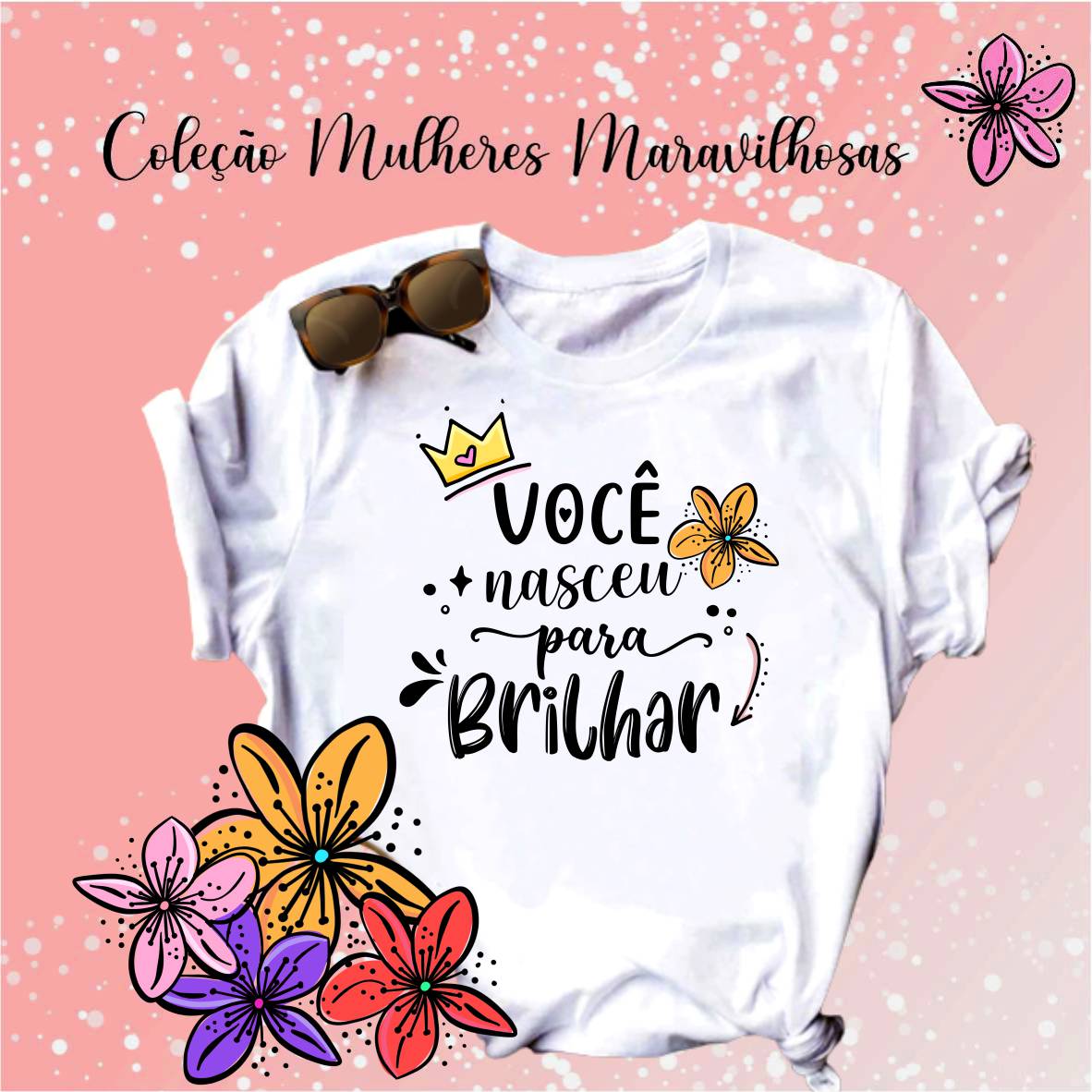 14 Artes para Camisa Mulheres Frases Motivacionais Arquivo Editável 9