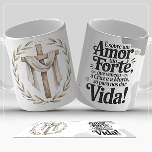 12 Artes para Caneca Páscoa Cristã Arquivo em Jpg 