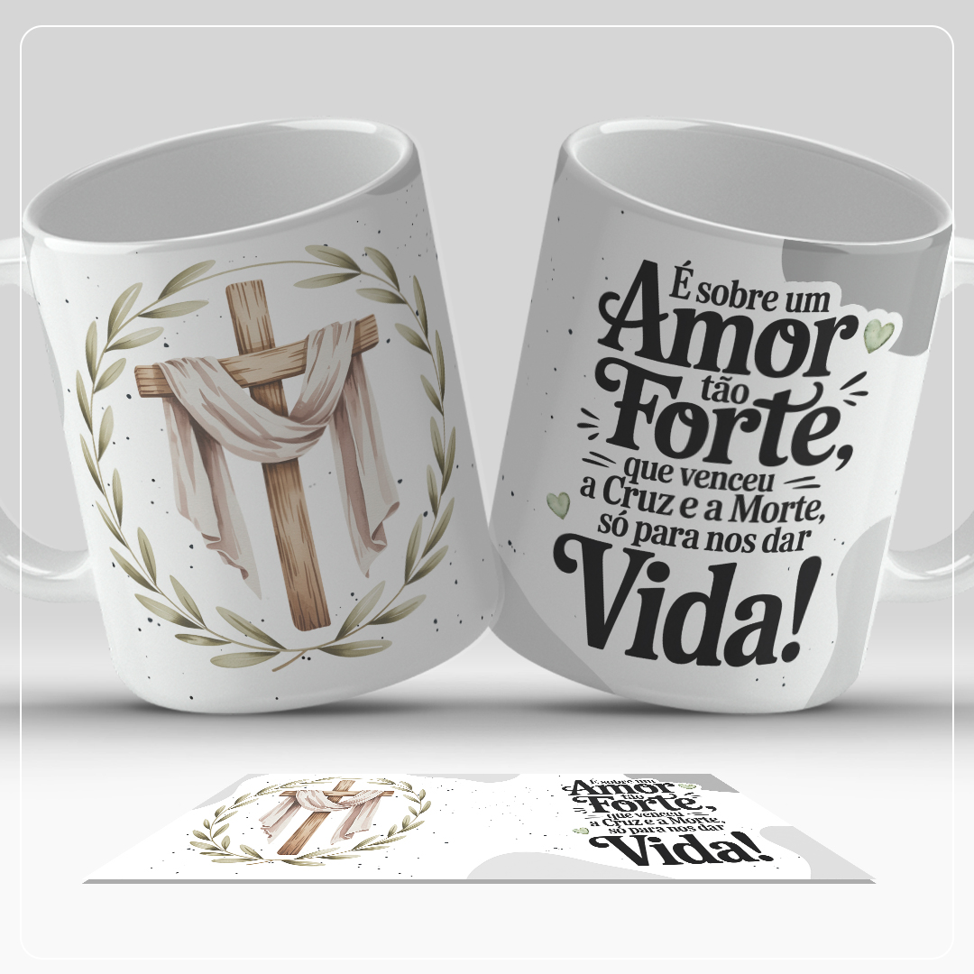 12 Artes para Caneca Páscoa Cristã Arquivo em Jpg  9