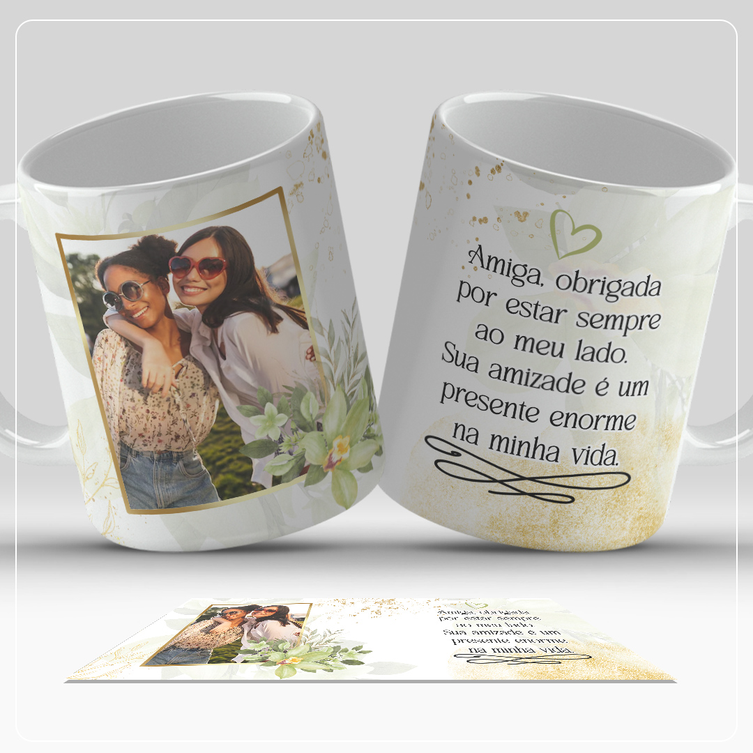 6 Artes para Caneca Amizade Frases Fotos Arquivo em Jpg  5