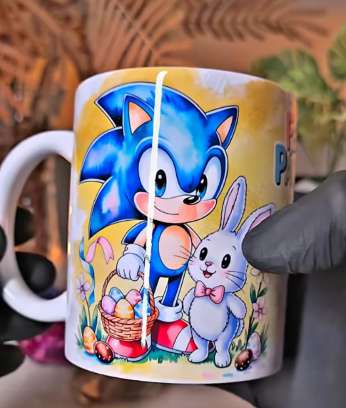 20 Artes para Caneca Personagens Páscoa Arquivo em Png 2
