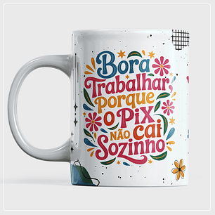 6 Artes para Caneca Frases Motivacionais Arquivo em Jpg