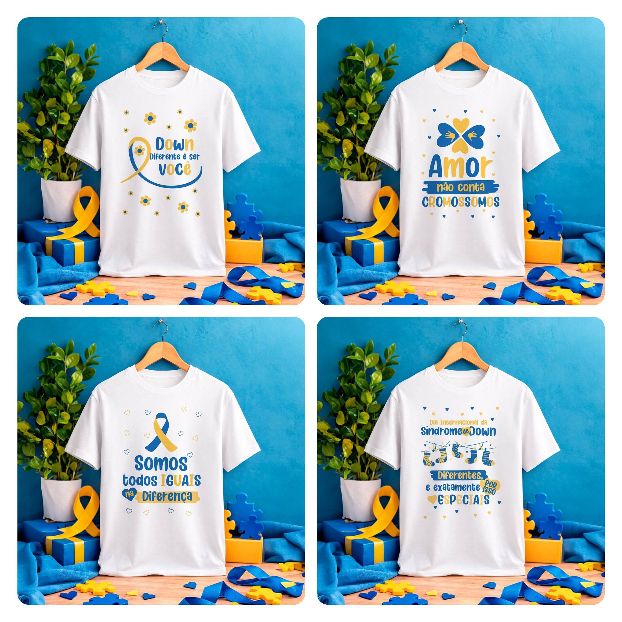 24 Artes para Caneca e Camisa Síndrome de Down Arquivo Editável 2