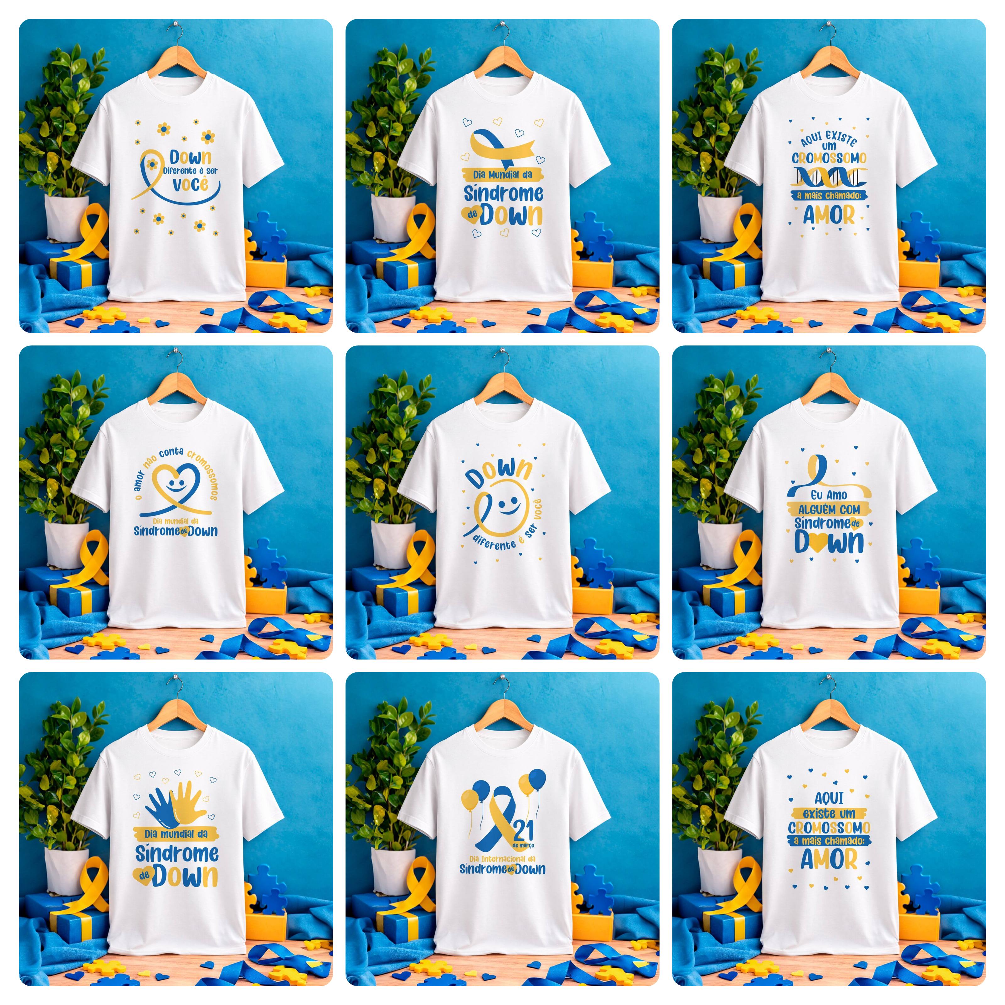 24 Artes para Caneca e Camisa Síndrome de Down Arquivo Editável 4