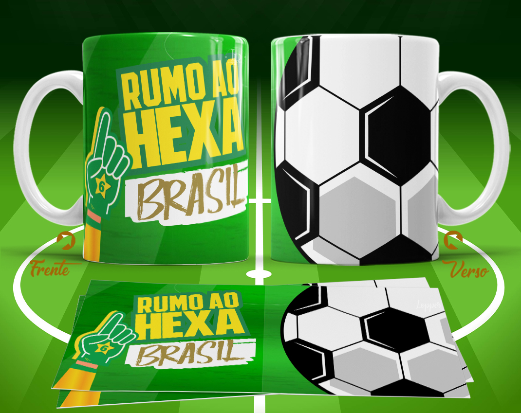 11 Artes para Caneca Copa do Mundo 2026 Brasil Futebol Arquivo Editável  1