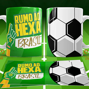 11 Artes para Caneca Copa do Mundo 2026 Brasil Futebol Arquivo Editável 