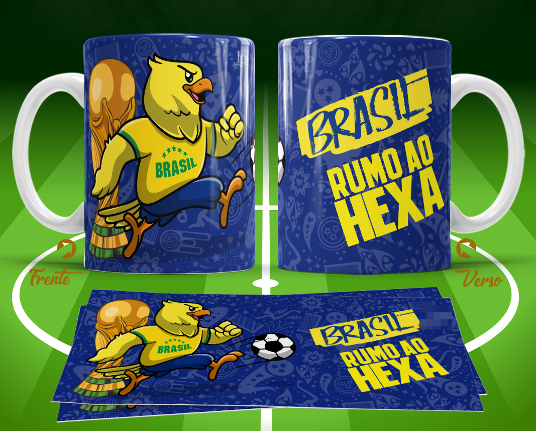 11 Artes para Caneca Copa do Mundo 2026 Brasil Futebol Arquivo Editável  2