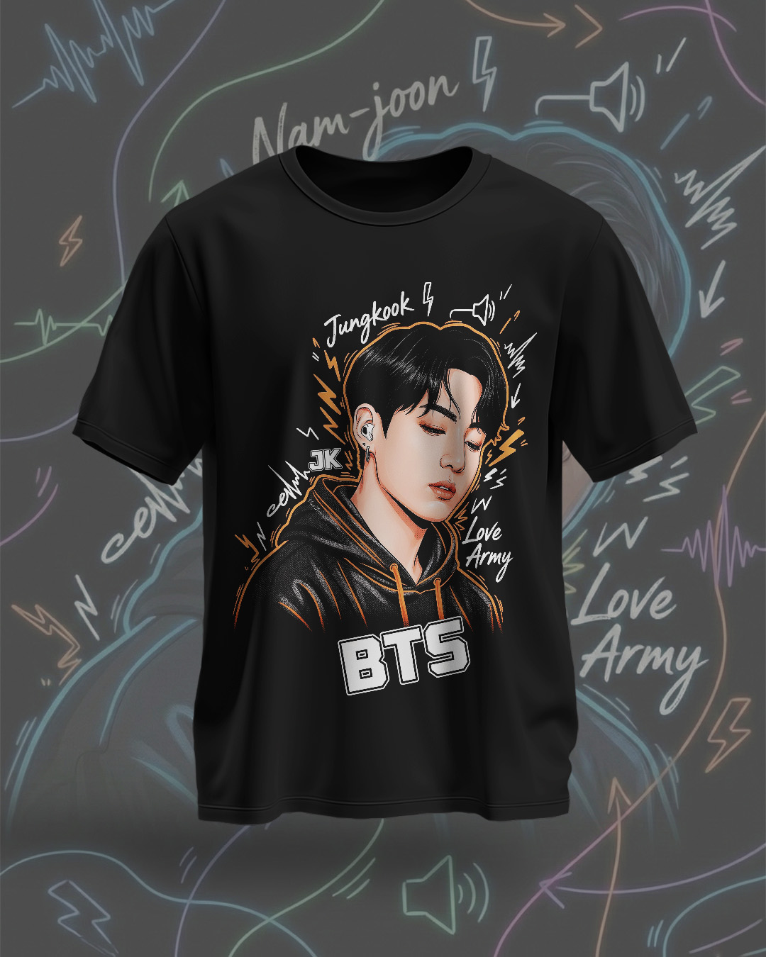 7 Artes para Camisa BTS Arquivo em Png  3