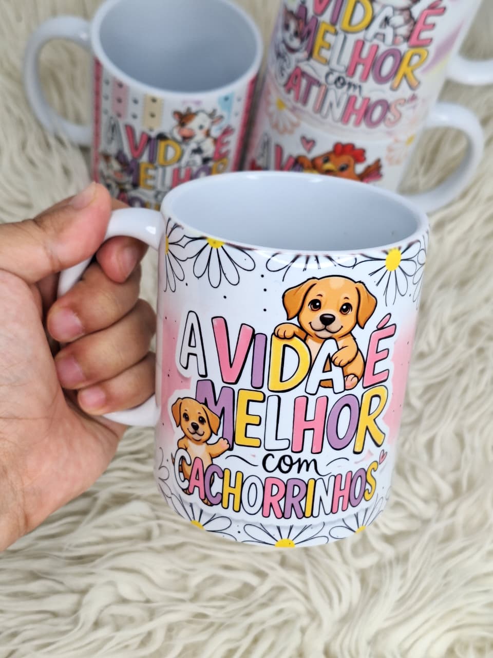 4 Artes para Caneca Animais Frases Fofinhas em png  5