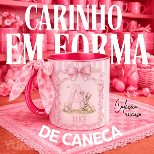 26 Artes para Caneca Alfabeto Páscoa Arquivo Editável