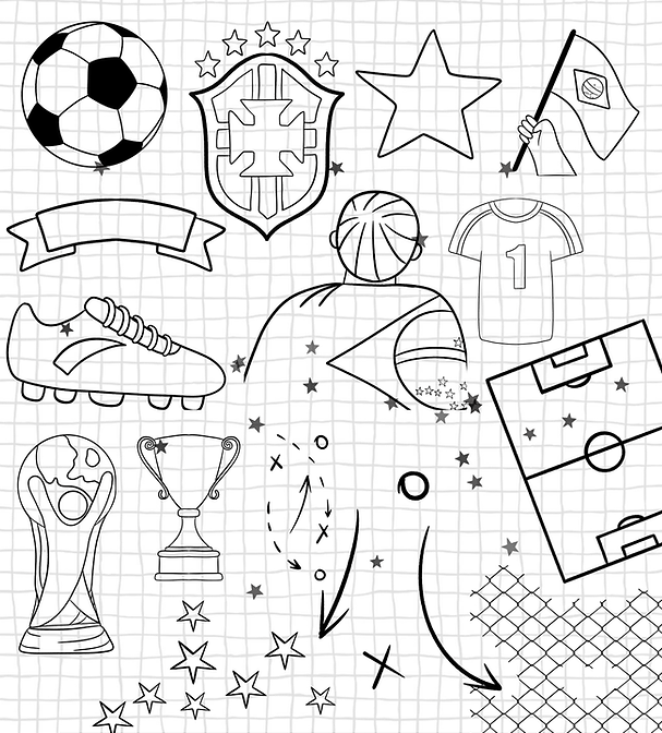 Kit digital Copa do Mundo Brasil 2026 Futebol Arquivo em Png  7