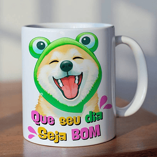 Arte para Caneca Que seu dia seja bom em Png