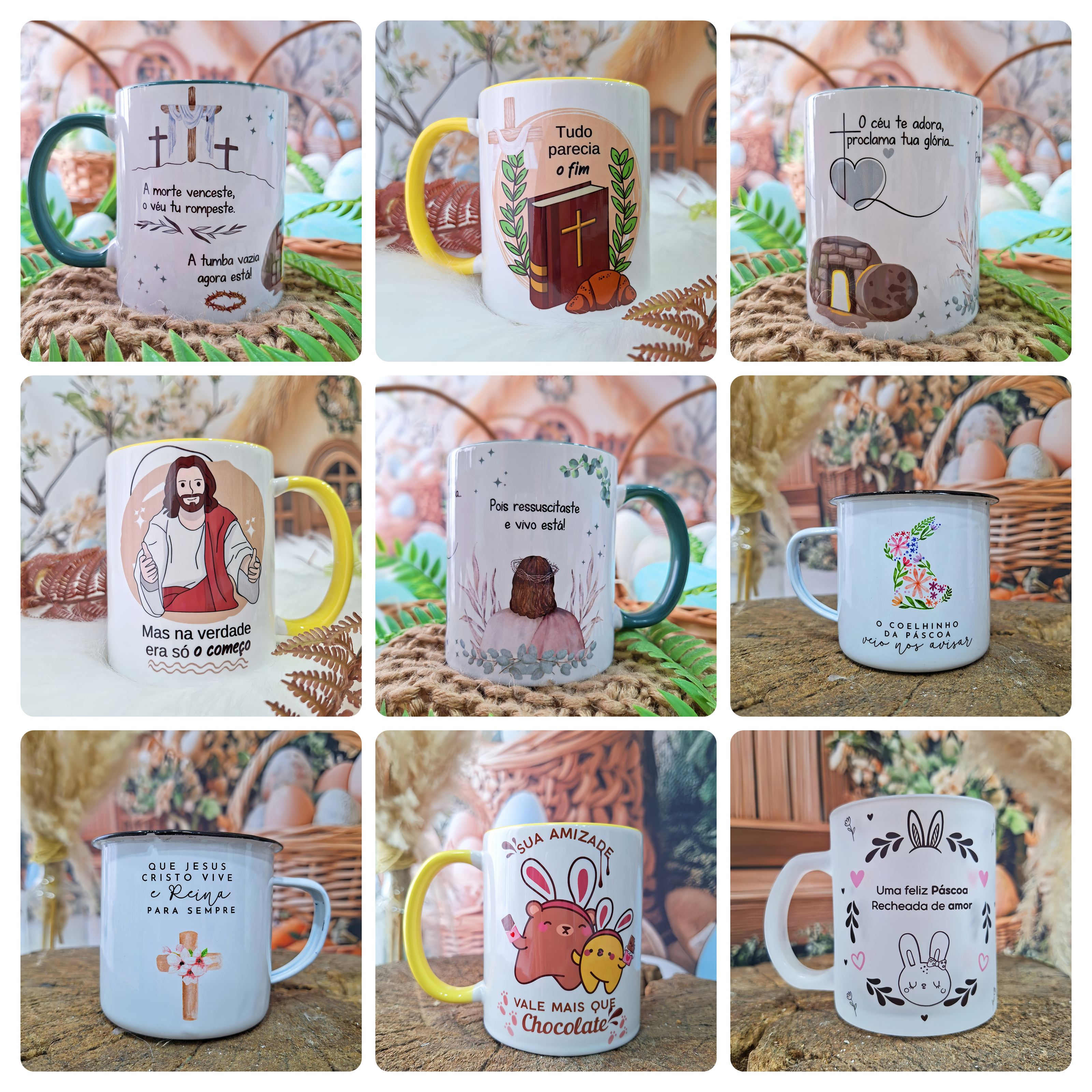 20 Artes para Caneca Páscoa Arquivo em Png 3