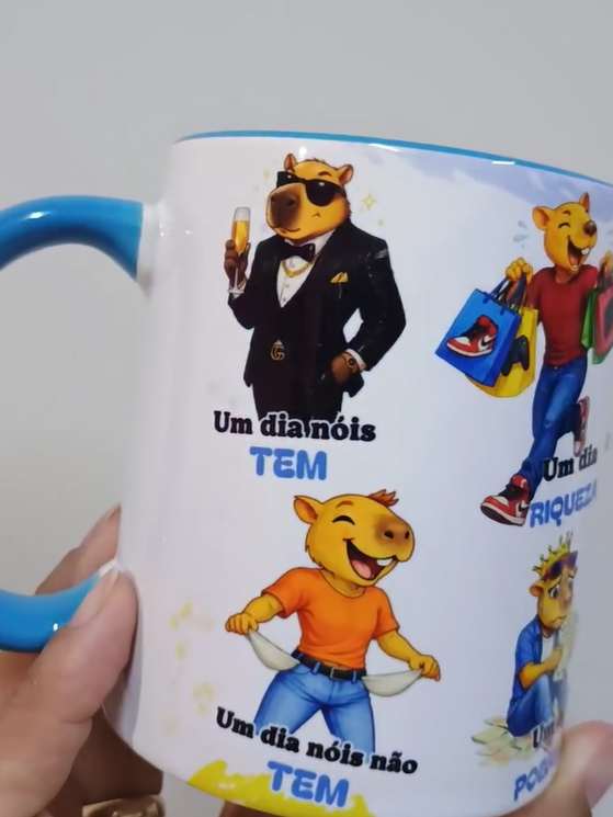 2 Artes para Caneca Um Dia Nós Tem em Png 2