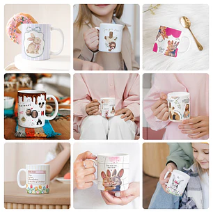 26 Artes para Caneca Páscoa Arquivo em Jpg 